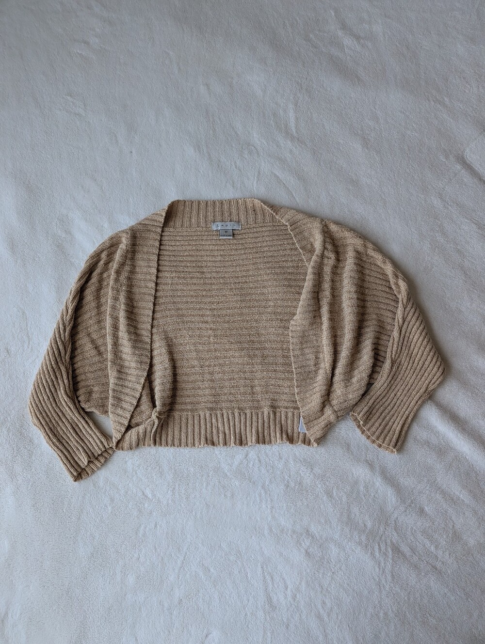 early 2000's lapis cropped cardigan